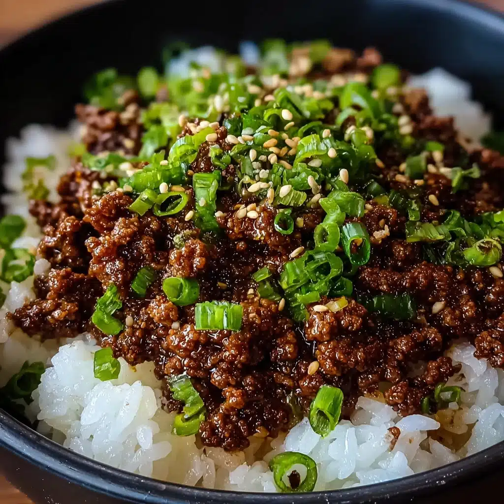 Delicious Korean Ground Beef Bowl (Quick & Easy) Recipe - Recipe Image
