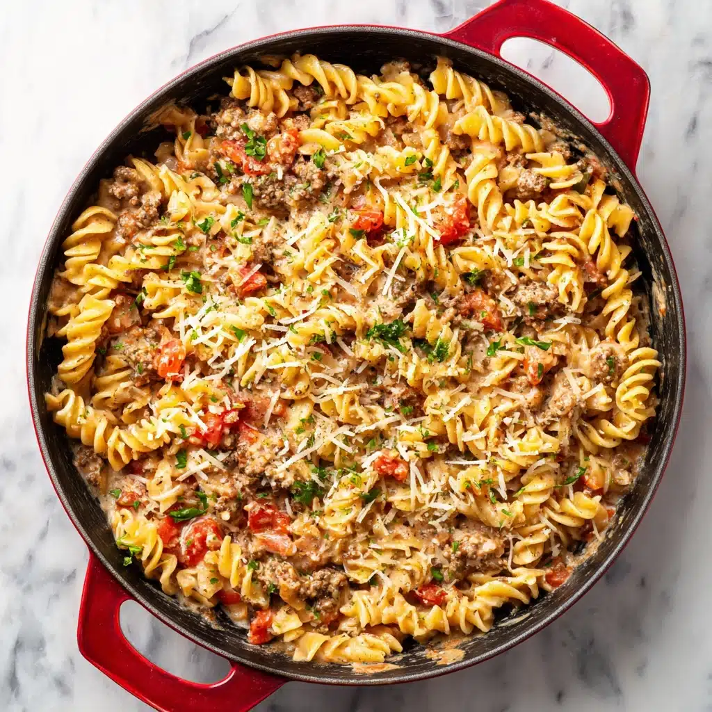 Easy Creamy Ground Beef Pasta Recipe