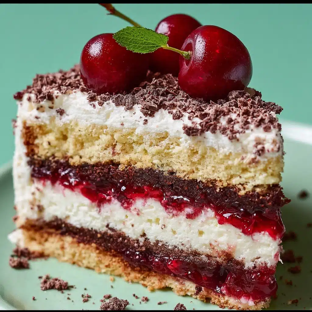 Russian Cherry Layer Cake Recipe - Recipe Image