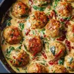 Creamy Spinach & Turkey Meatballs Recipe