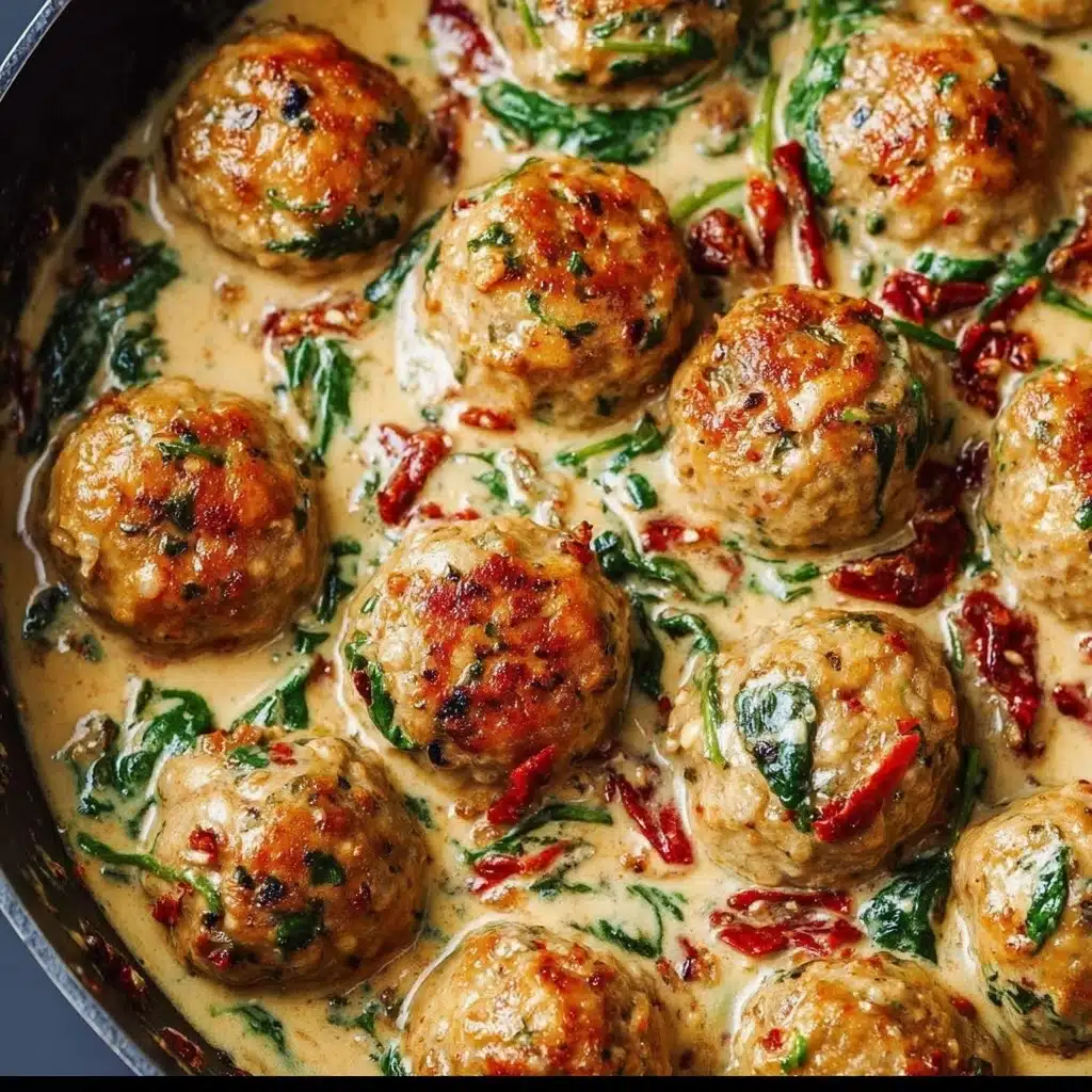 Creamy Spinach & Turkey Meatballs Recipe