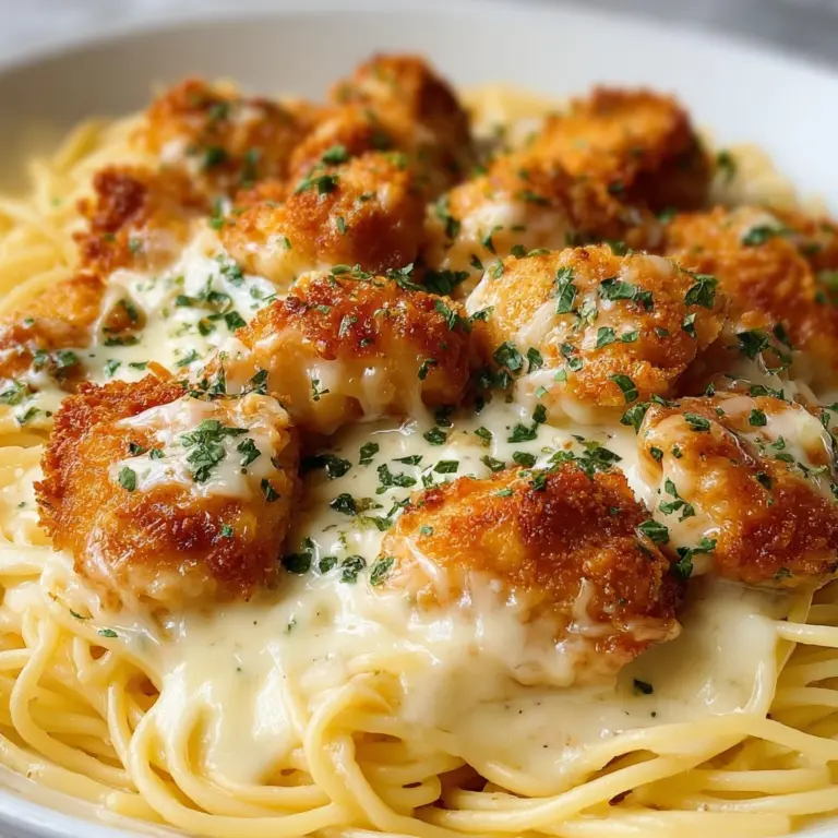 Garlic Butter Chicken Bites with Creamy Parmesan Pasta Recipe