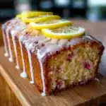 Lemon Rhubarb Loaf with Glaze Recipe