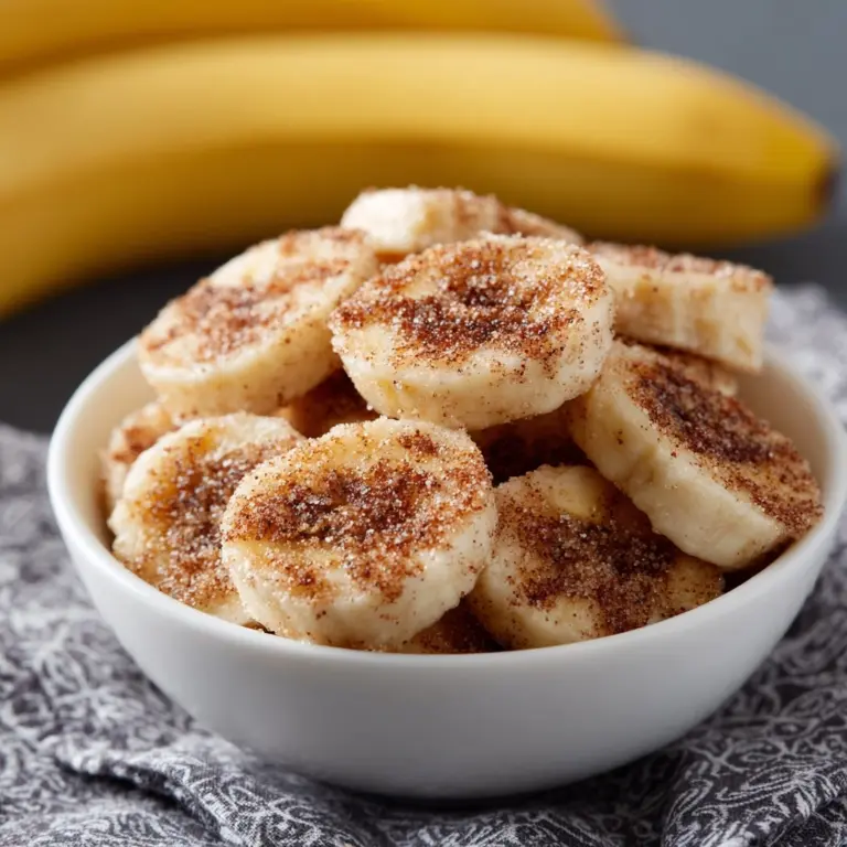 Cinnamon Sugar Air Fryer Banana Chips Recipe