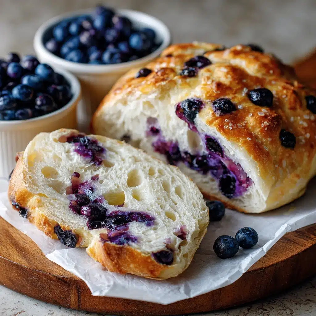 Fluffy Cottage Cheese Blueberry Cloud Bread Recipe