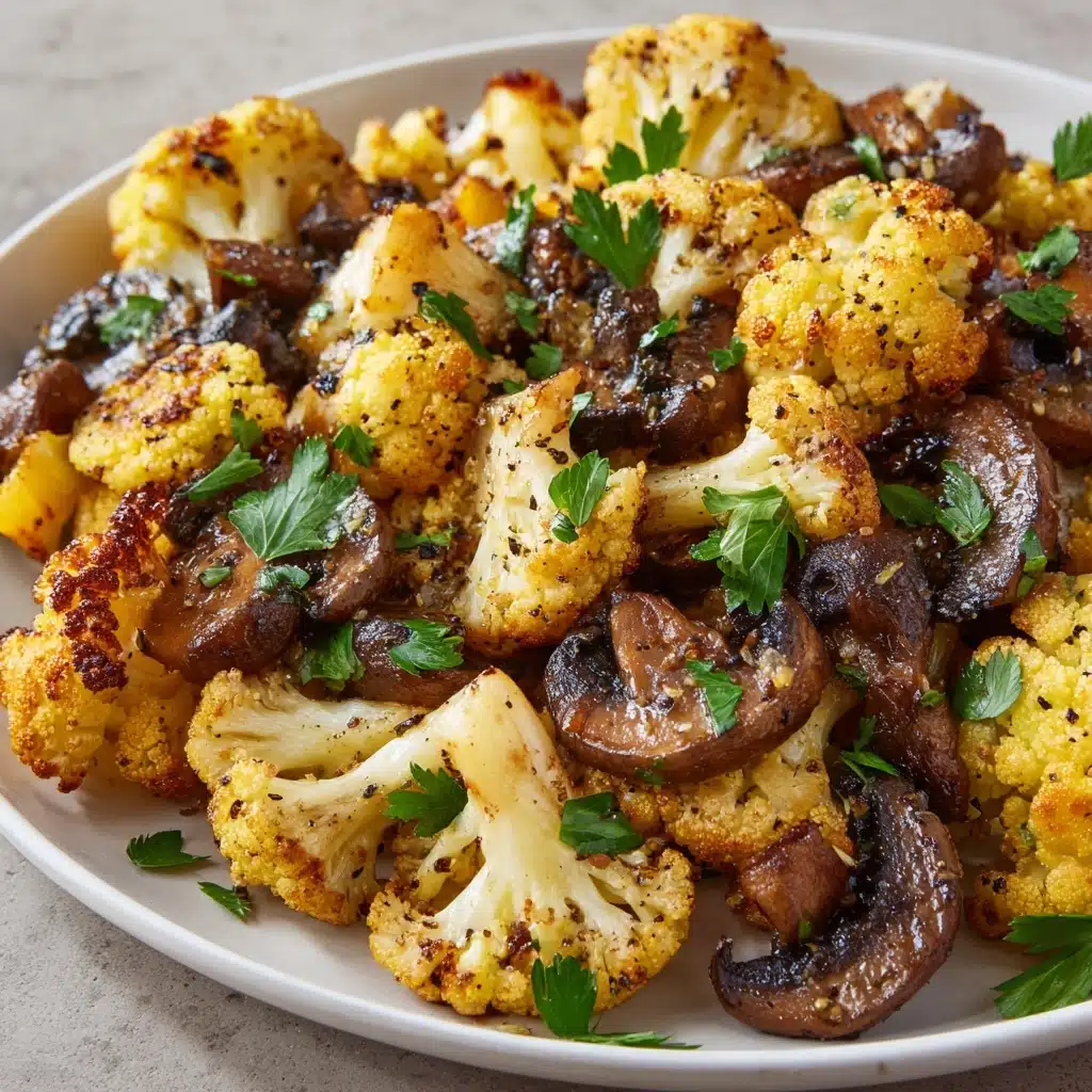 Garlic Cauliflower Mushroom Skillet: Quick & Delicious Dish Recipe - Recipe Image