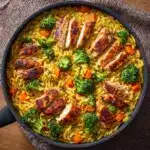 One Pot Cheesy Chicken And Broccoli Orzo Recipe