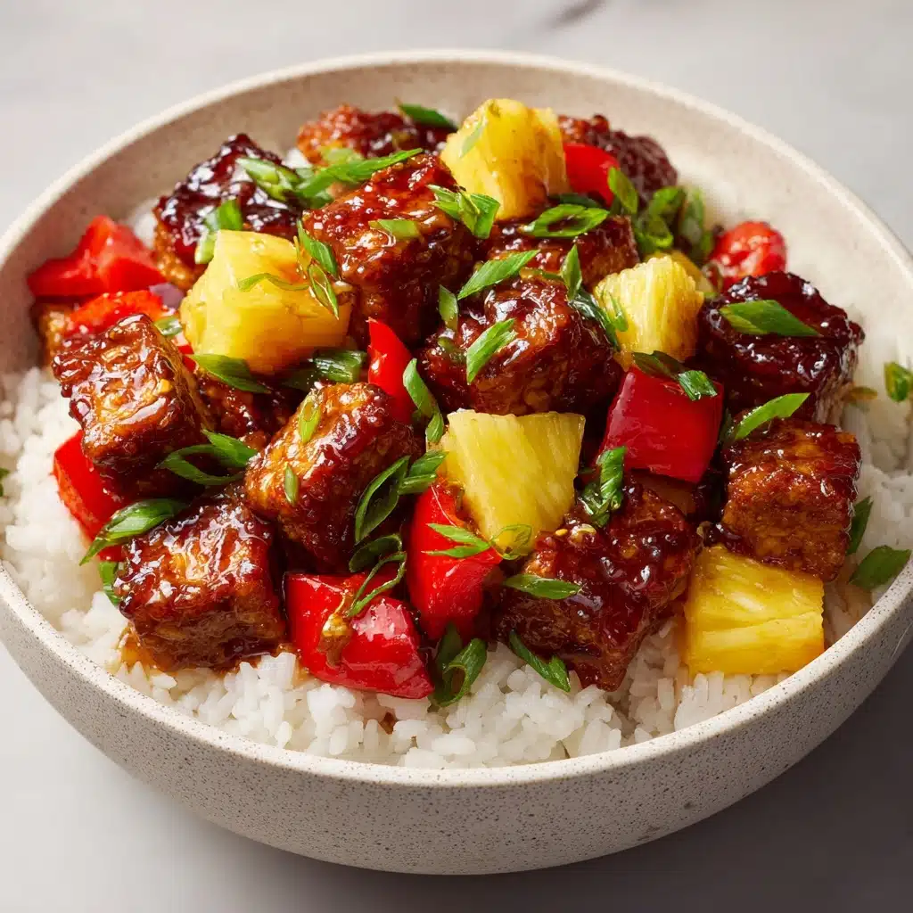 Vegan Pineapple Tofu Recipe - Recipe Image