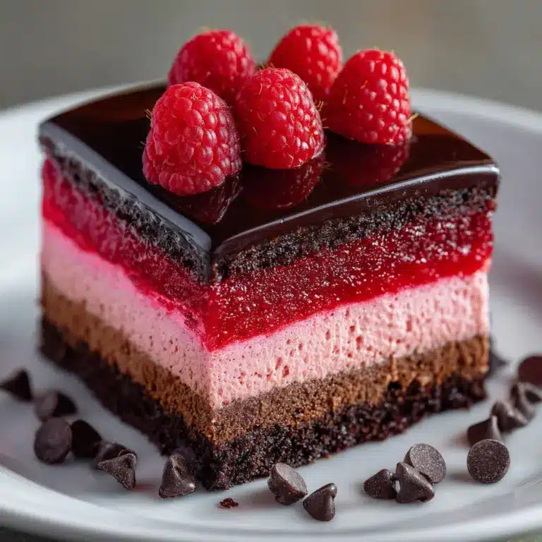 Heavenly Raspberry Chocolate Mousse Cake Recipe