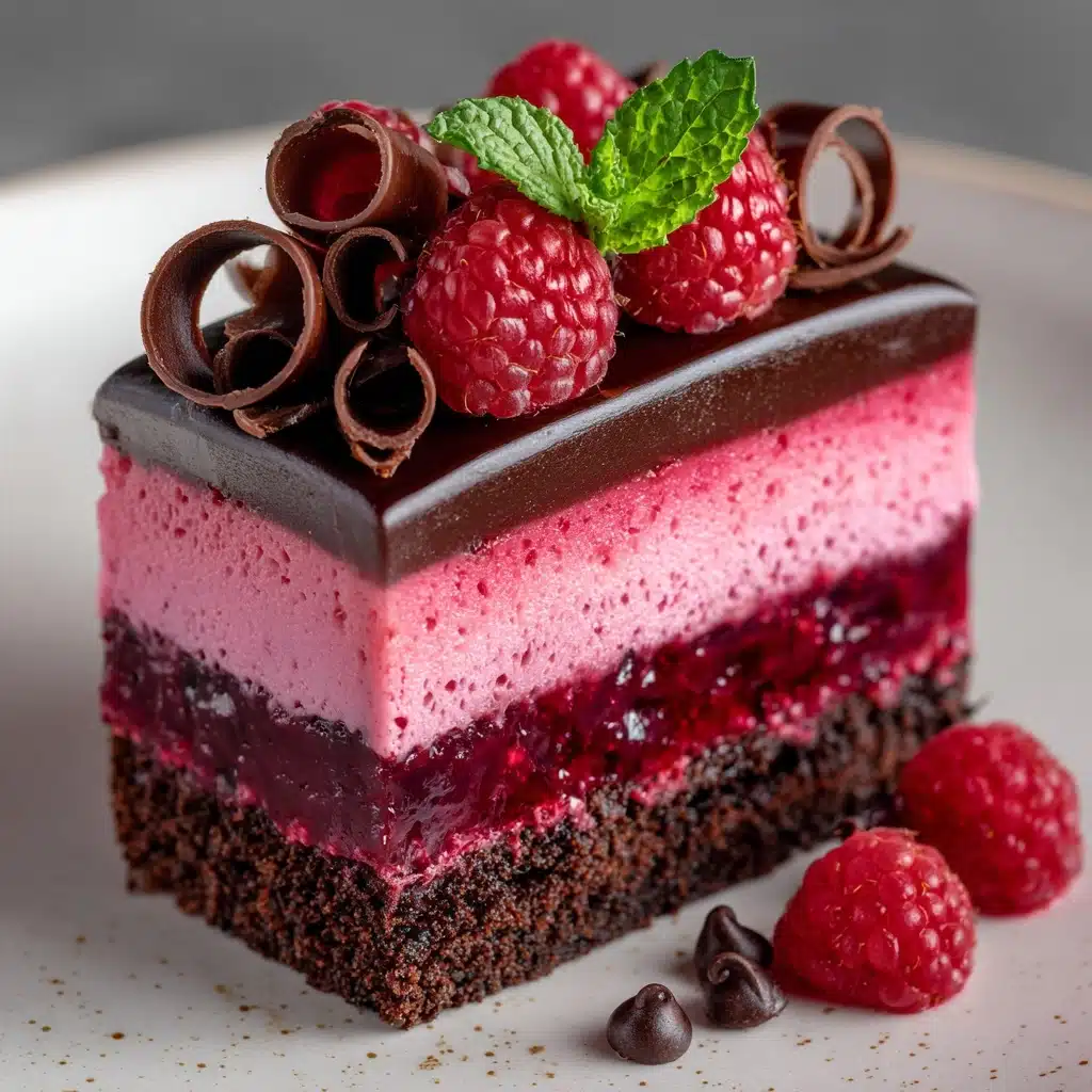 Heavenly Raspberry Chocolate Mousse Cake Recipe - Recipe Image