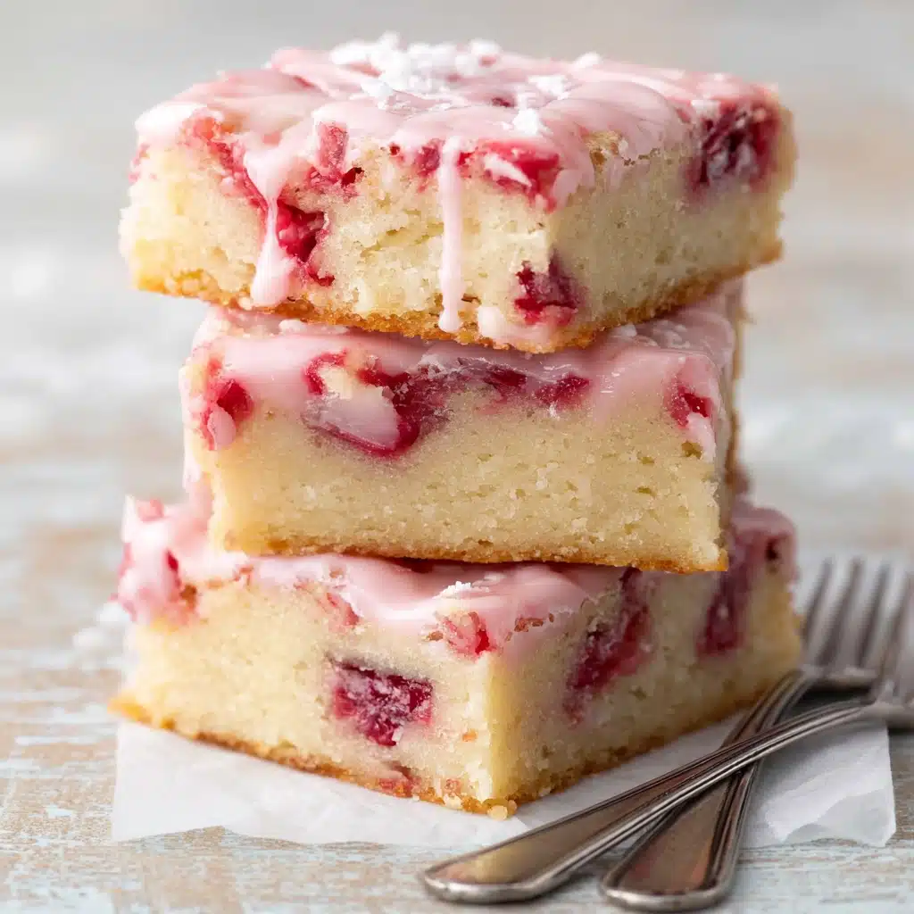 Strawberry Lemon Blondies Recipe