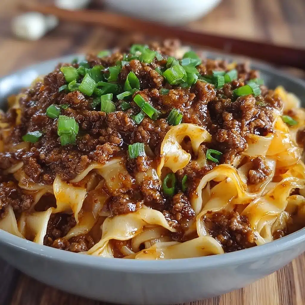Mongolian Ground Beef Noodles Recipe