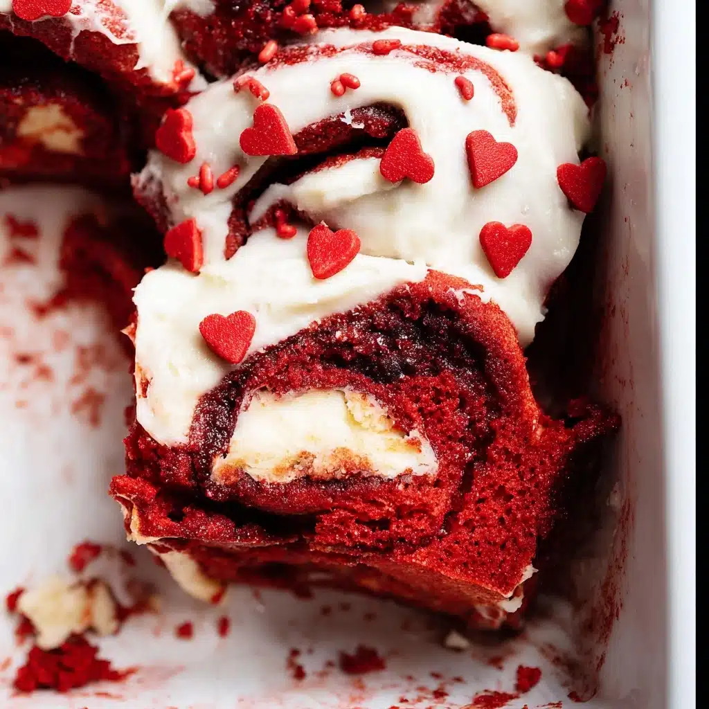Red Velvet Cinnamon Rolls Recipe - Recipe Image