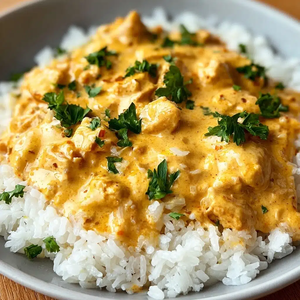 Creamy Smothered Chicken and Rice Recipe - Recipe Image
