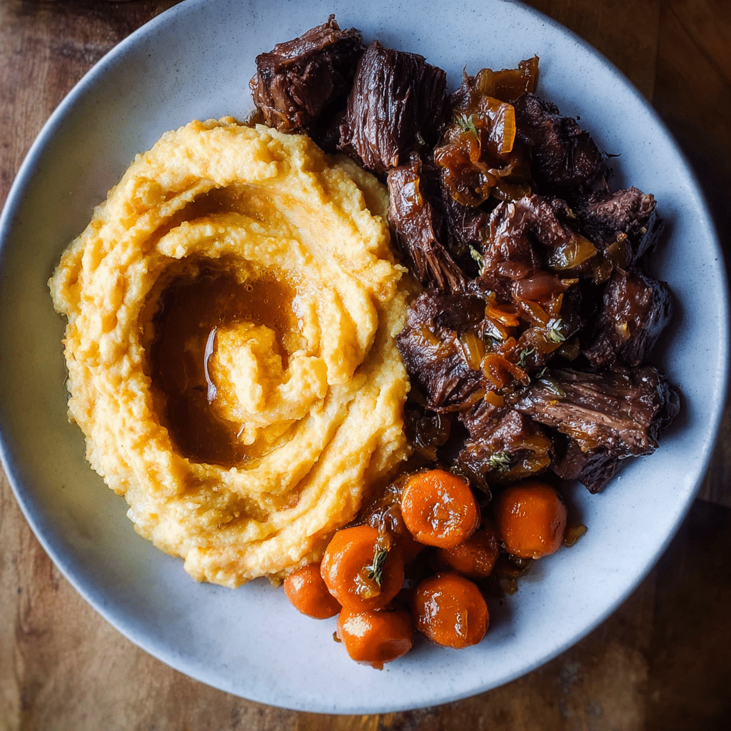 Super Tender Crockpot Beef Short Ribs Recipe - Recipe Image
