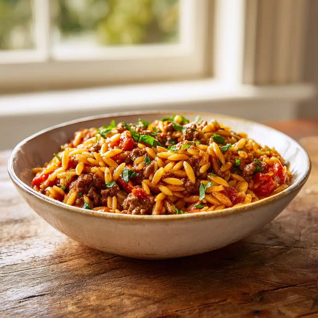 Delicious Ground Beef Orzo Recipe for Everyone Recipe - Recipe Image