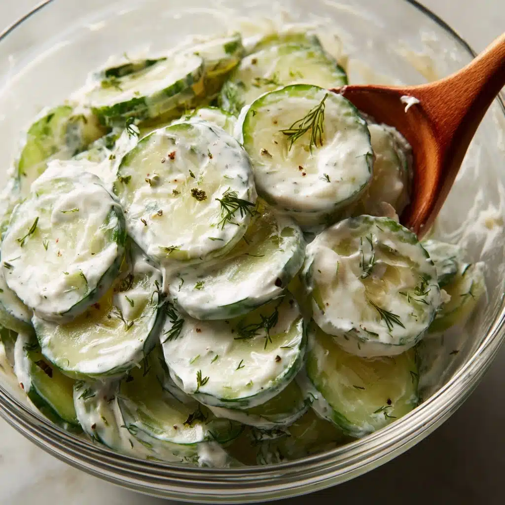 Creamy Cucumber Salad Recipe