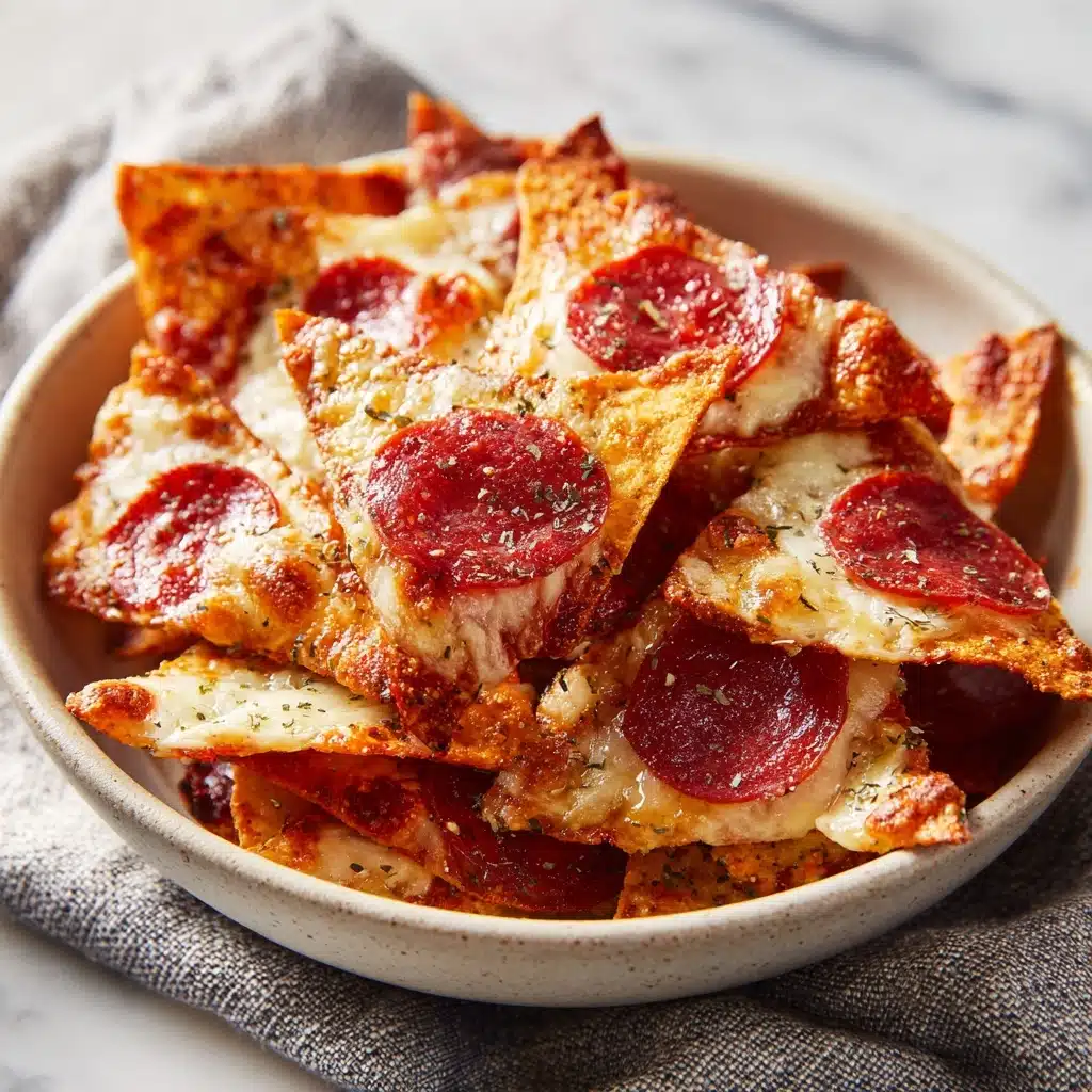 2 ingredient Pizza chips Recipe - Recipe Image