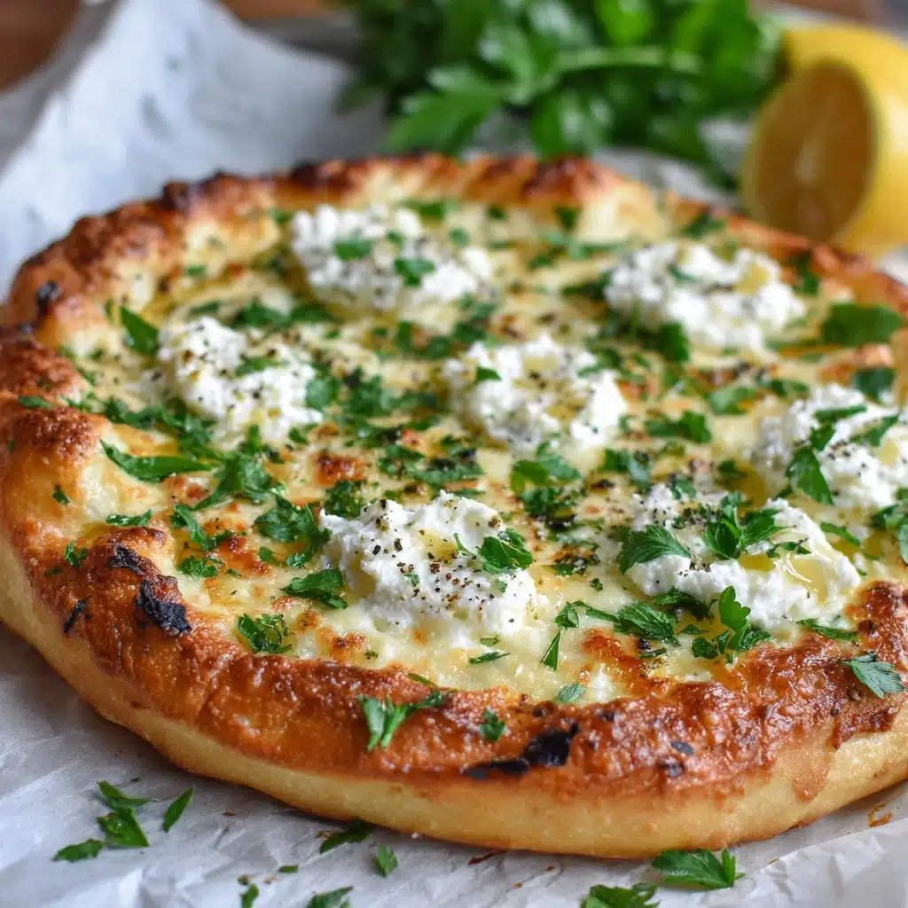 Lemon Pizza with Fresh Herbs Recipe
