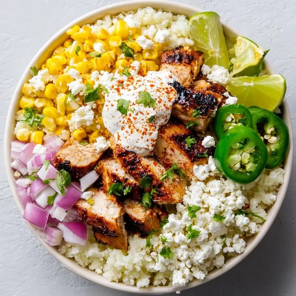 Easy Street Corn Chicken Rice Bowl Recipe - Recipe Image