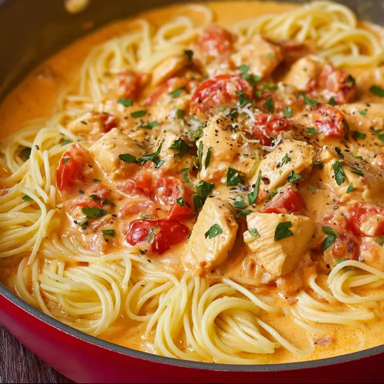 Chicken Pasta in Creamy Tomato Sauce Recipe
