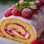 Biskvit Raspberry Roulade (Roulette) Cake Recipe – Рулет Recipe