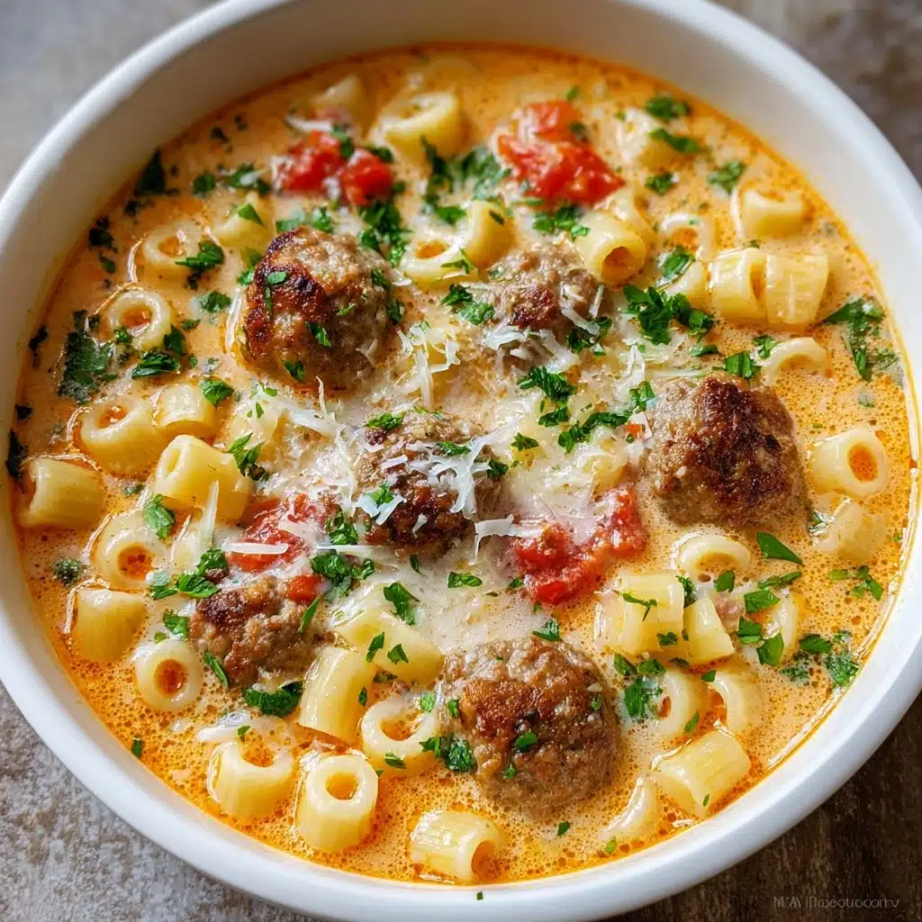 Creamy Parmesan Italian Sausage Ditalini Soup Recipe