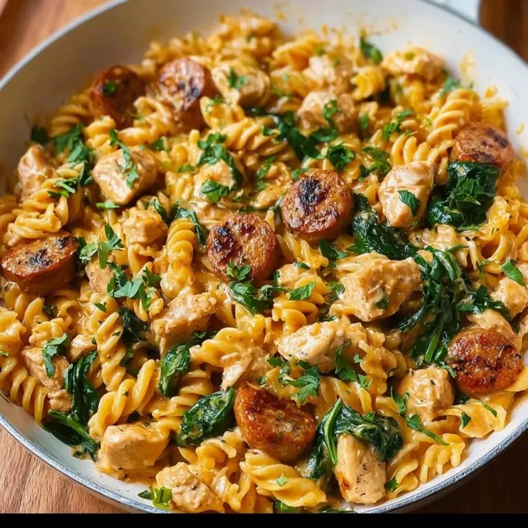 Creamy Chicken Sausage Orzo : A One-Pan Meal Recipe