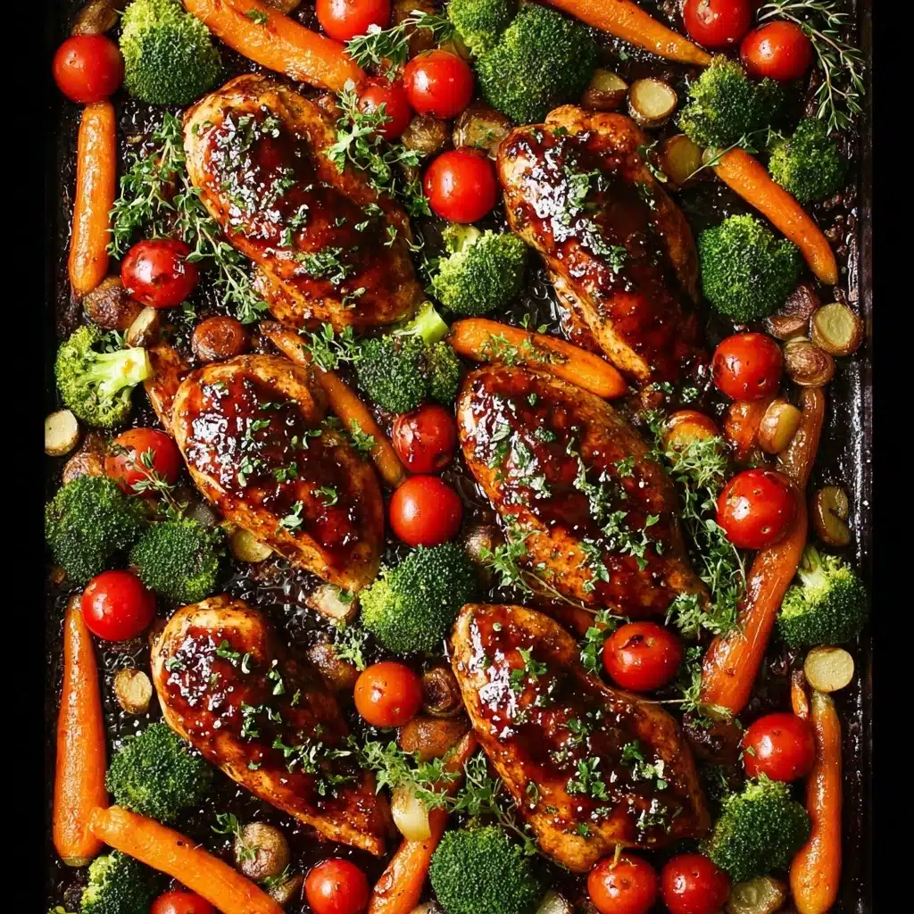 One Pan Balsamic Chicken and VeggiesIngredients Recipe - Recipe Image