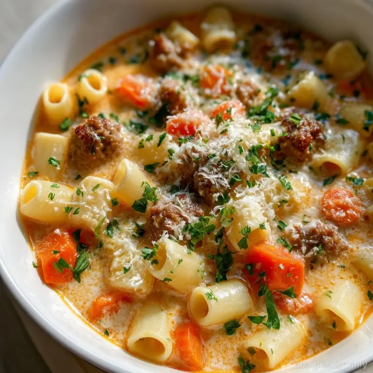 Creamy Italian Sausage Soup Recipe