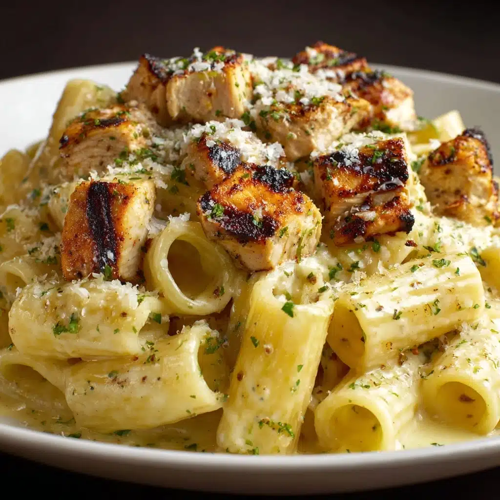 Garlic Butter Chicken with Rigatoni and Parmesan Recipe