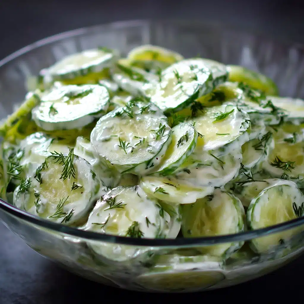 Creamy Cucumber Salad Recipe - Recipe Image