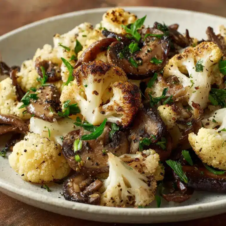 Garlic Cauliflower Mushroom Skillet: Quick & Delicious Dish Recipe
