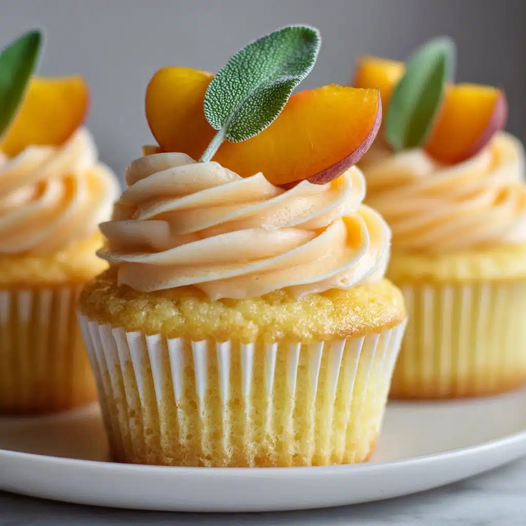 Honey Peach Cream Cheese Cupcakes Recipe - Recipe Image
