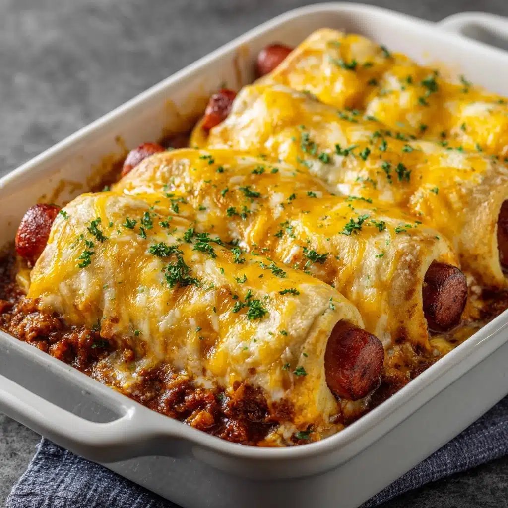Chili Cheese Dog Bake Recipe - Recipe Image