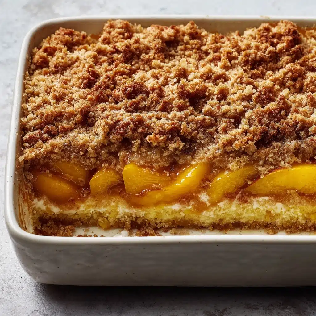 Peach Cobbler Baked French Toast Recipe - Recipe Image