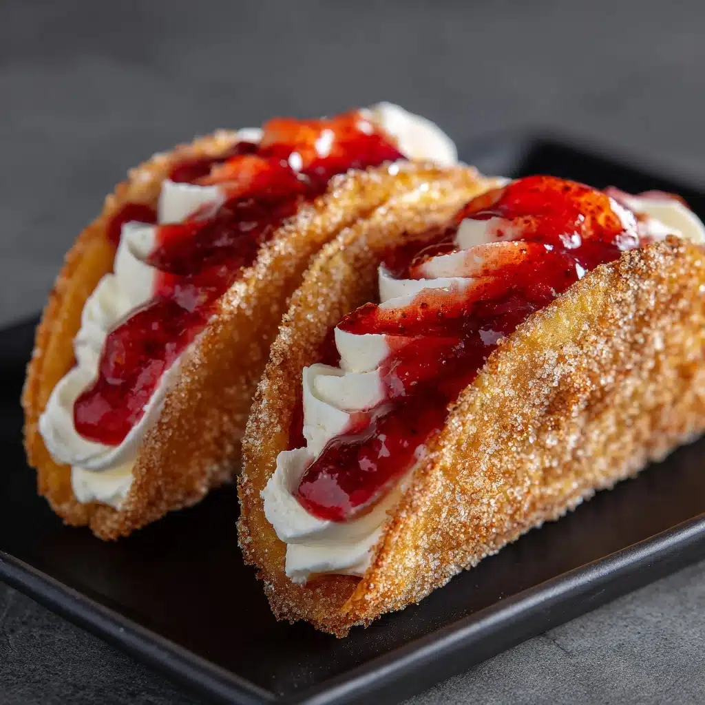 Strawberry Cheesecake Dessert Tacos Recipe
