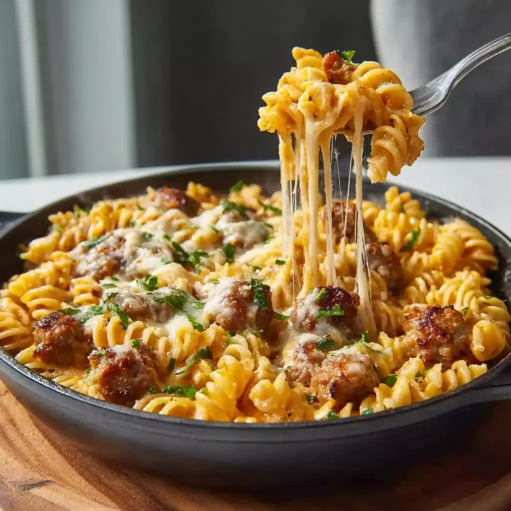 Cheesy Sausage Pasta: Discover a Creamy Delight Recipe - Recipe Image