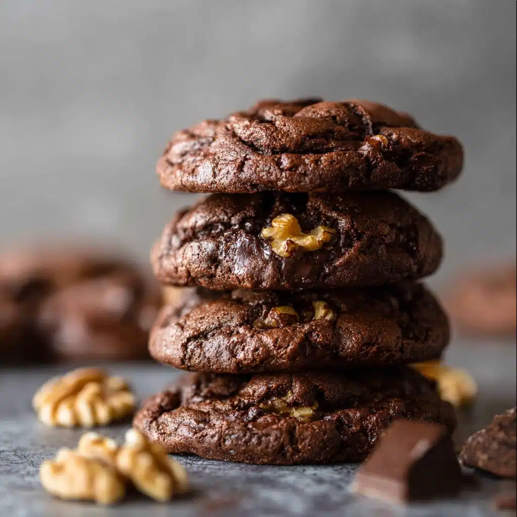Best Fudgy Chewy Chocolate Brownie Cookies Recipe - Recipe Image