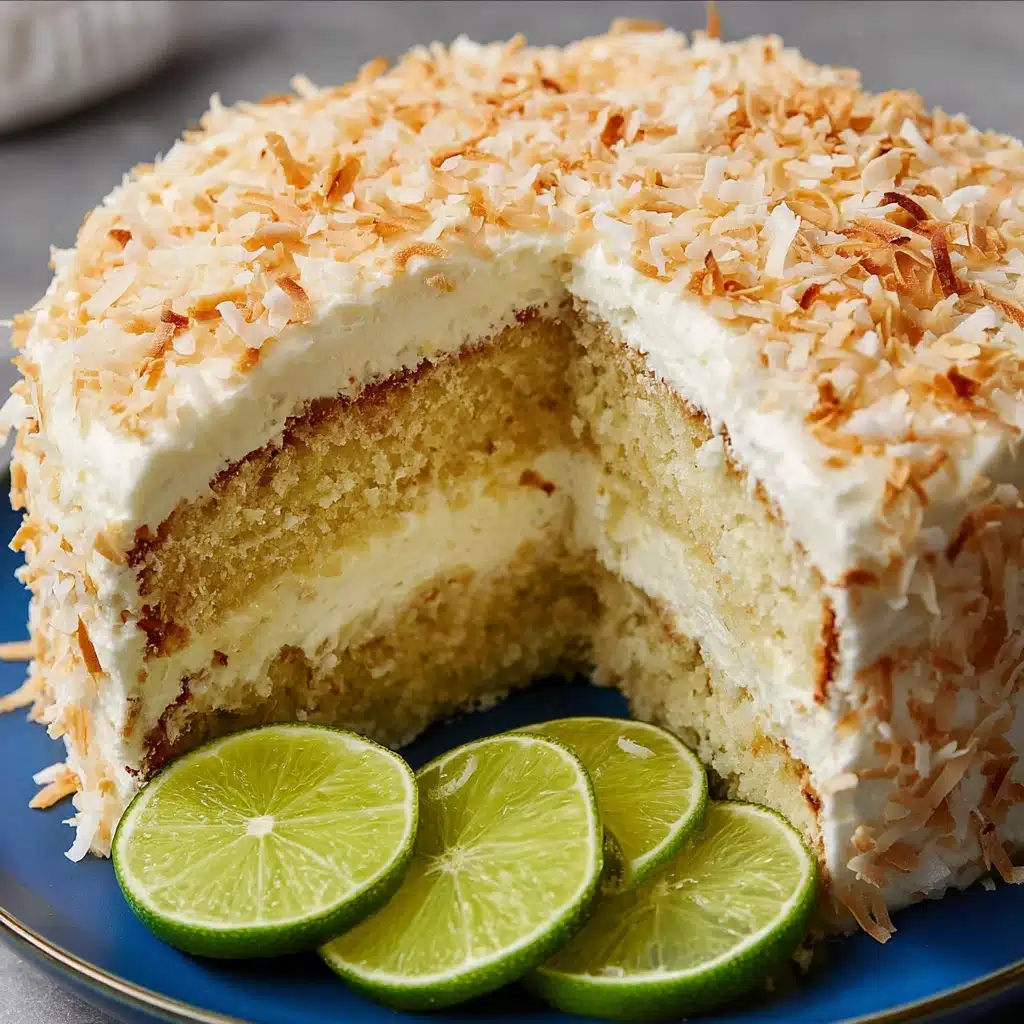 Key Lime Coconut Cake Recipe - Recipe Image