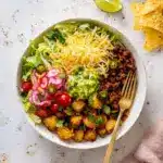 Ground Beef and Potato Taco Bowl Recipe