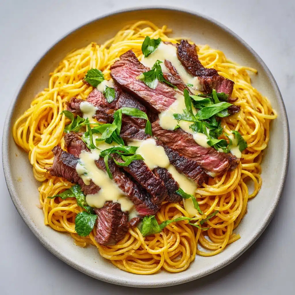 Garlic Butter Steak Lightning Noodles Recipe