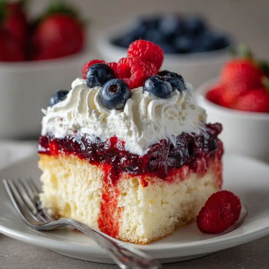Summer Berry Poke Cake Recipe - Recipe Image