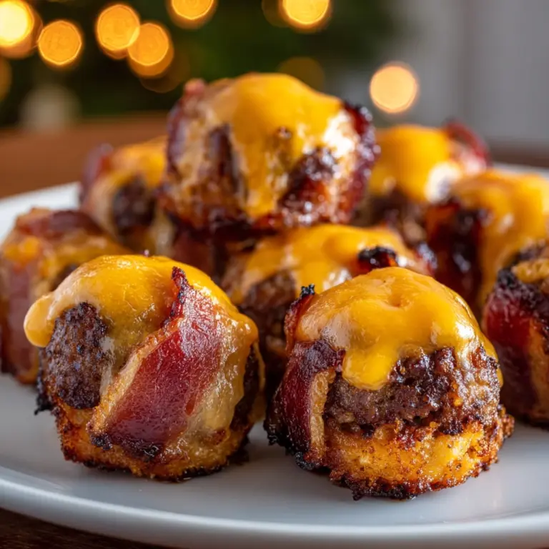 Cheddar-Stuffed BBQ Bacon Bombs Recipe