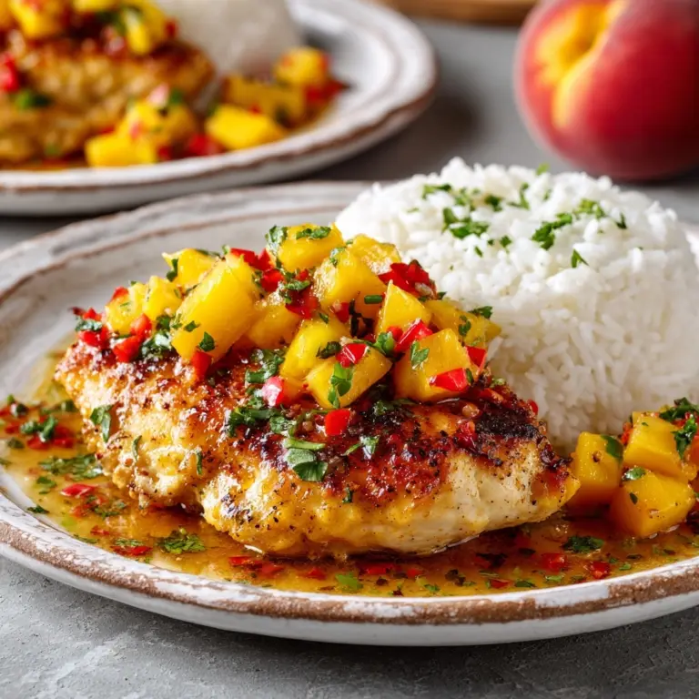 Grilled Chicken with Peach Chipotle Sauc Recipe