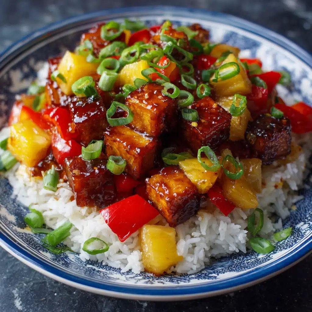 Vegan Pineapple Tofu Recipe - Recipe Image