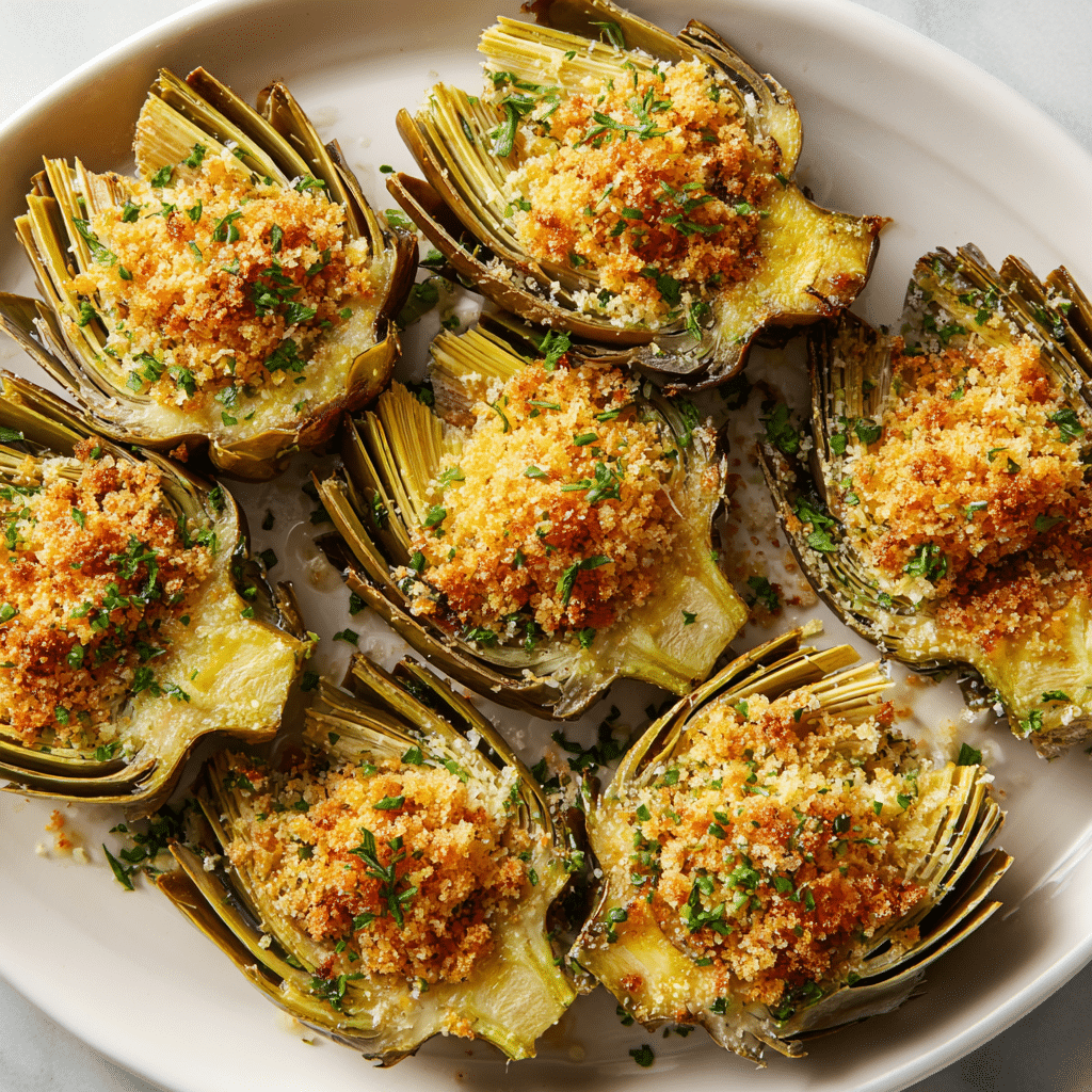 Crispy Parmesan Artichoke Hearts Recipe - Recipe Image