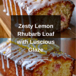 Lemon Rhubarb Loaf with Glaze Recipe