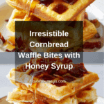 Cornbread Waffle Bites with Honey Butter Syrup Recipe