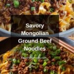 Mongolian Ground Beef Noodles Recipe